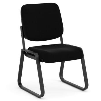 chair with black cushions and black frame